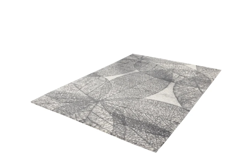 Dywan nowoczesny FD Lush Haust popiel (binding) rzut z boku