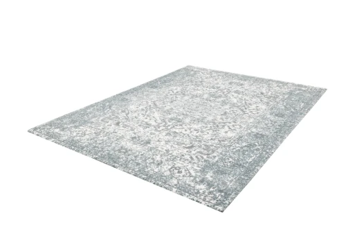 Dywan vintage FD Lush Lusia miętowy (binding) rzut z boku