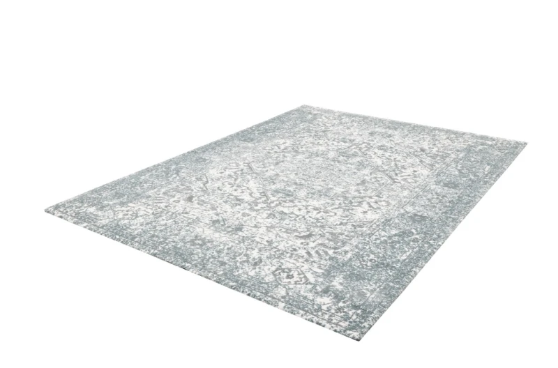 Dywan vintage FD Lush Lusia miętowy (binding) rzut z boku