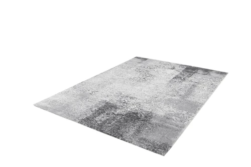 Dywan vintage FD Lush Buds popiel (binding) rzut z boku