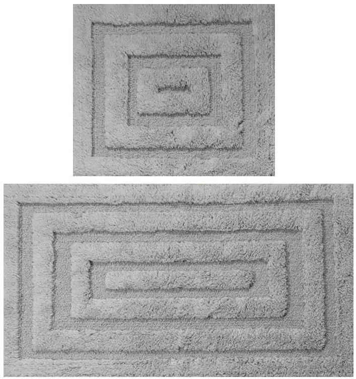 Komplet dywaników łazienkowych Boston 13 szary
