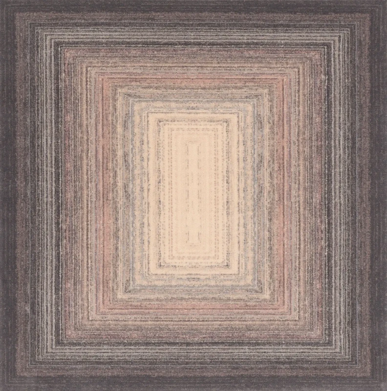 Dywan kwadratowy wełniany Agnella Agnus Plomo kolor antracytowy