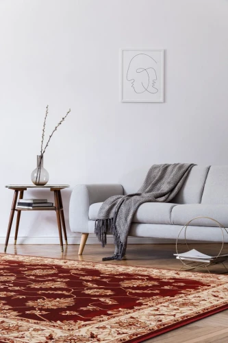 Dywan klasyczny FD Standard Begonia bordo aranżacja