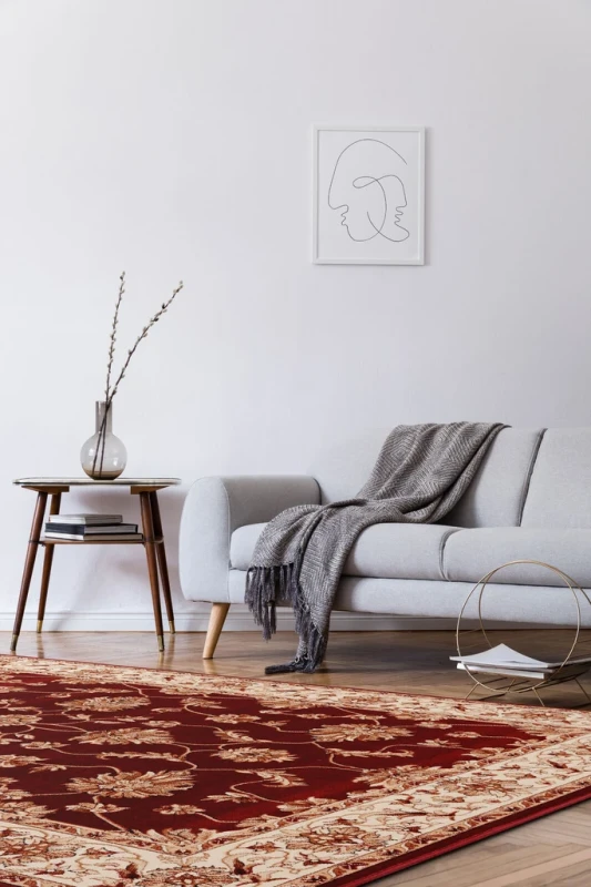 Dywan klasyczny FD Standard Begonia bordo aranżacja