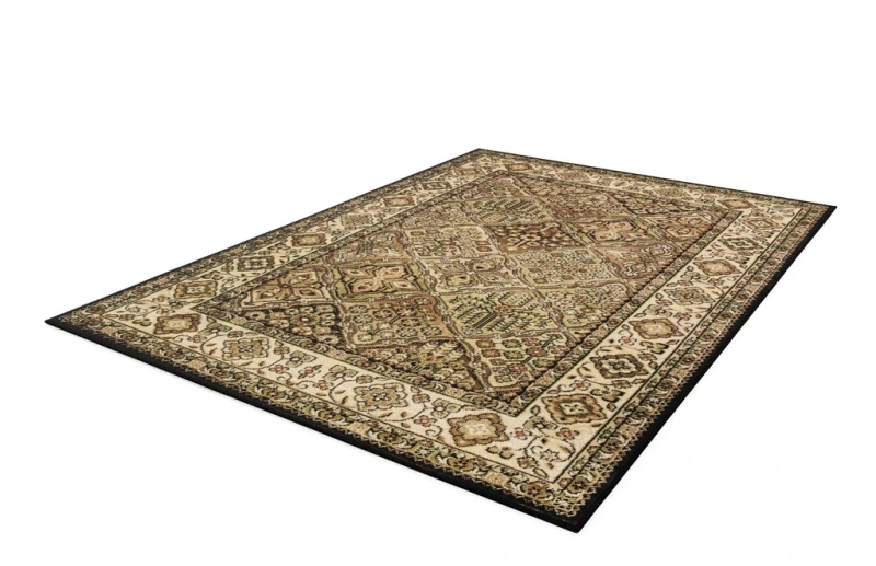 Dywan klasyczny FD Standard Bergenia oliwka rzut z boku