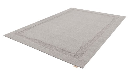 Szary dywan wełniany Agnella Ladnini Morphic Rocca - rzut ukośny