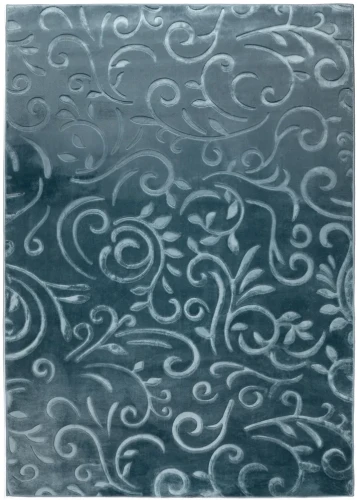 Dywan pluszowy Alaska liście turkusowy