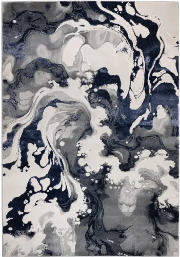 Dywan nowoczesny Stone lawa szaro-granatowy