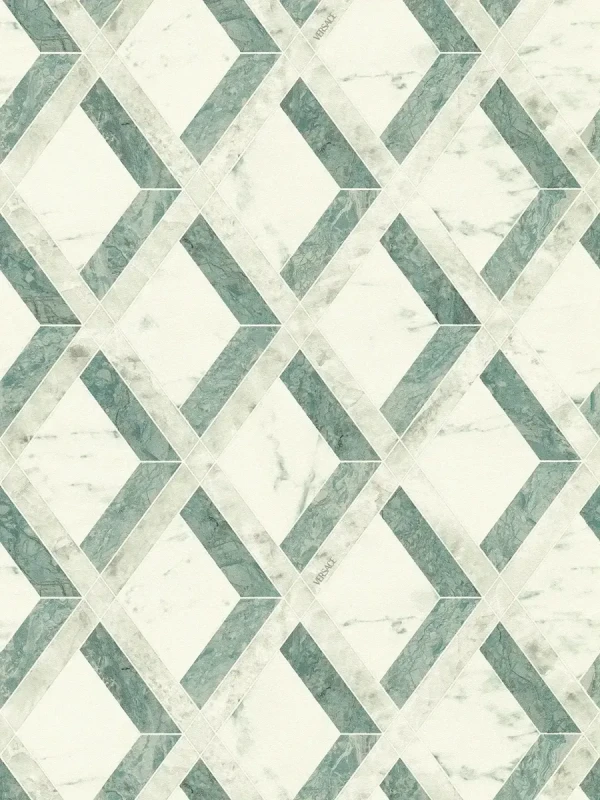 Zielona tapeta marmurowa mozaika Versace VI 79133-2.webp