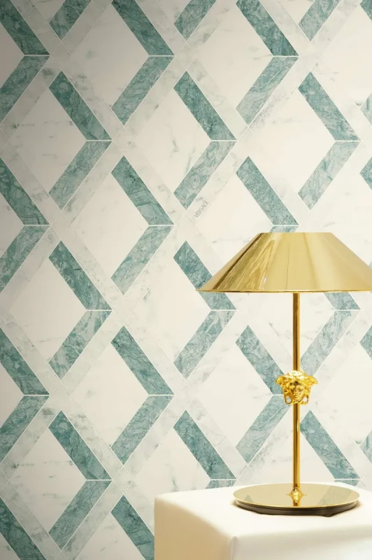 Elegancka zielona tapeta na ścianę Versace VI 79133-2.webp