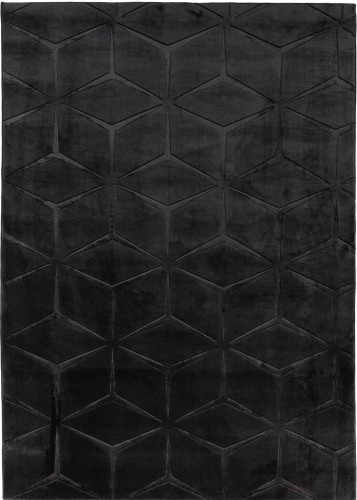 Dywan pluszowy Alaska geometria czarny