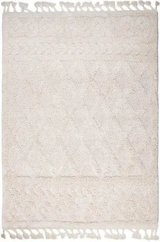 Dywan boho shaggy Berber 376 ivory havana