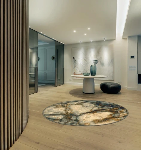 Dywan wełniany okrągły Dywilan Omega Elian iron wizualizacja