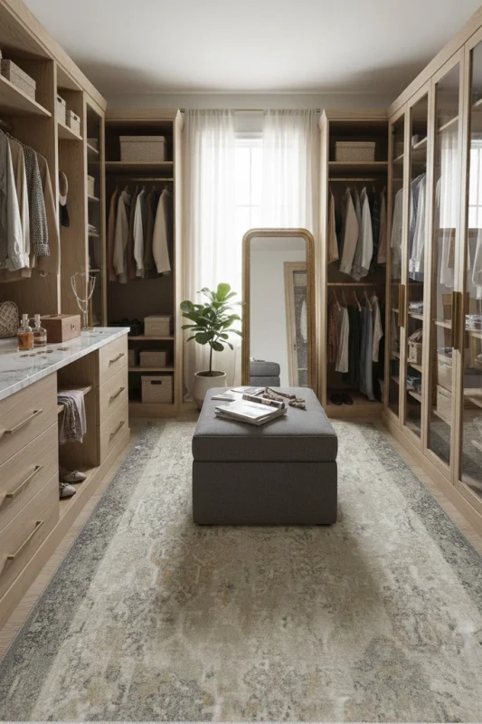 Chodnik wełniany Dywilan Moon Kain srebrny