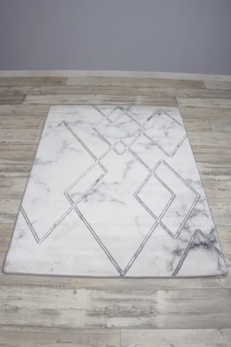Dywan nowoczesny Diamond K4421S marmur szary - rzut ukośny