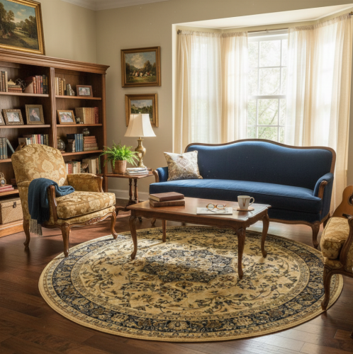 Dywan wełniany okrągły Dywilan Polonia Kordoba Sepia 3