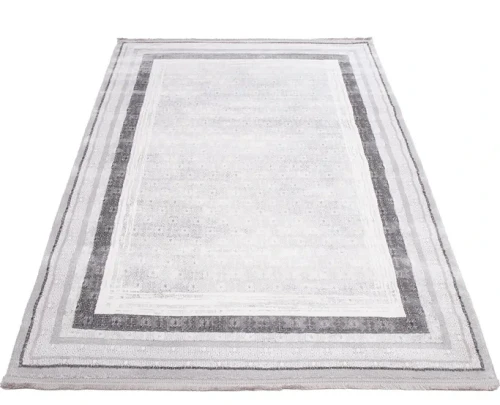 Dywan nowoczesny Galeria GL002G szary - rzut ukośny