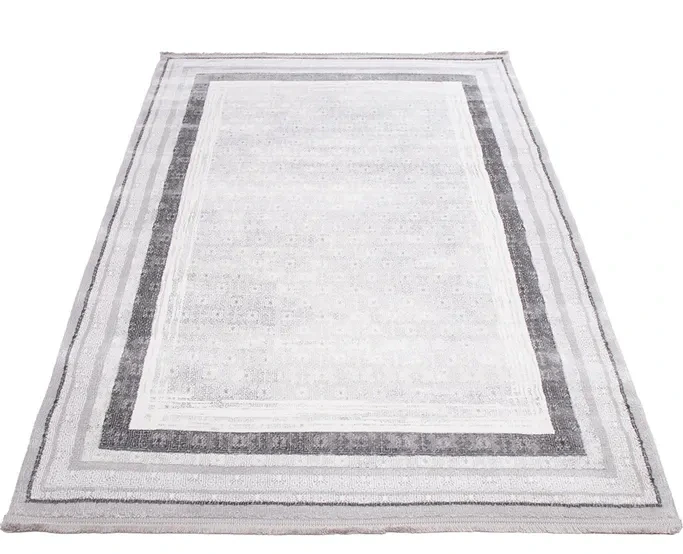 Dywan nowoczesny Galeria GL002G szary - rzut ukośny