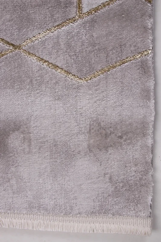 Dywan nowoczesny Galeria GL136E beżowo-złoty - runo