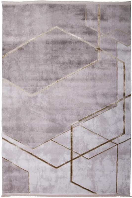 Dywan nowoczesny geometria marmur Galeria GL136E beżowo-złoty