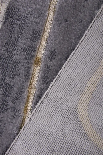 Dywan nowoczesny Galeria GL137F szaro-złoty - spód