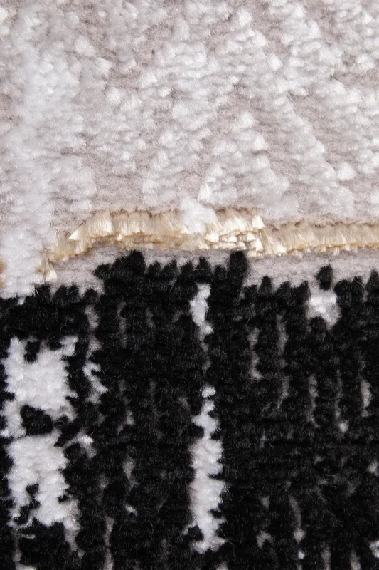 Dywan nowoczesny Galeria GL202S beżowo-czarny - runo