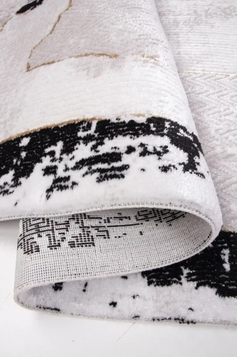 Dywan nowoczesny Galeria GL202S beżowo-czarny - bok