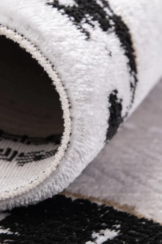 Dywan nowoczesny Galeria GL202S beżowo-czarny - brzeg