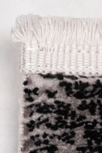 Dywan nowoczesny Galeria GL203S beżowo-czarny - frędzle