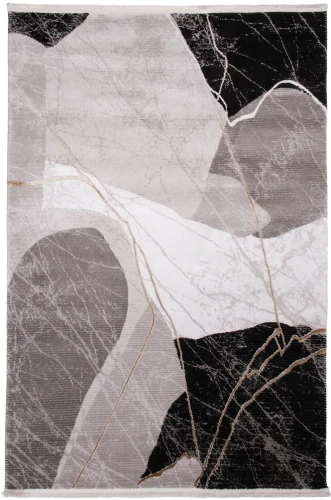 Dywan nowoczesny abstrakcja Galeria GL203S beżowo-czarny