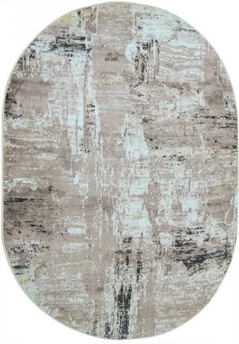 Dywan owalny Laila 2498A d.beige coken/d.beige
