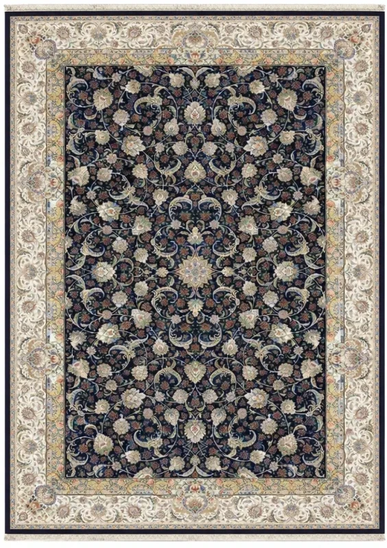 Dywan tradycyjny wiskozowy Sultan 1200 granatowy