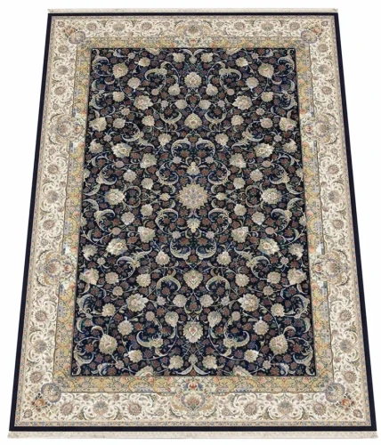 Dywan tradycyjny Sultan 1200 granatowy - rzut ukośny