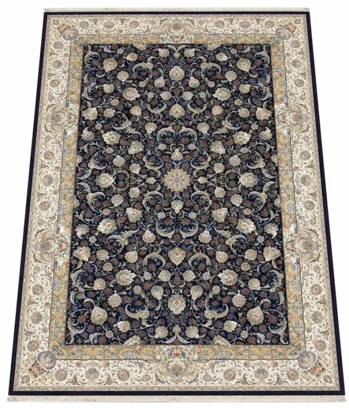 Dywan tradycyjny Sultan 1200 granatowy - rzut ukośny