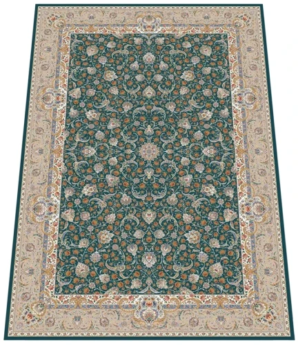 Dywan tradycyjny Sultan 1200 turkusowy - rzut ukośny