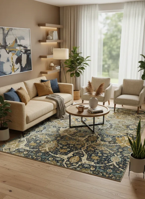 Dywan wełniany Dywilan Omega Kirman koniak