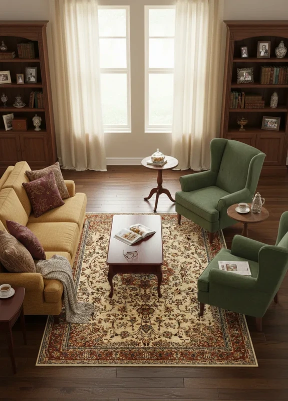 Dywan wełniany Dywilan Polonia Kordoba Piasek 3 aranżacja