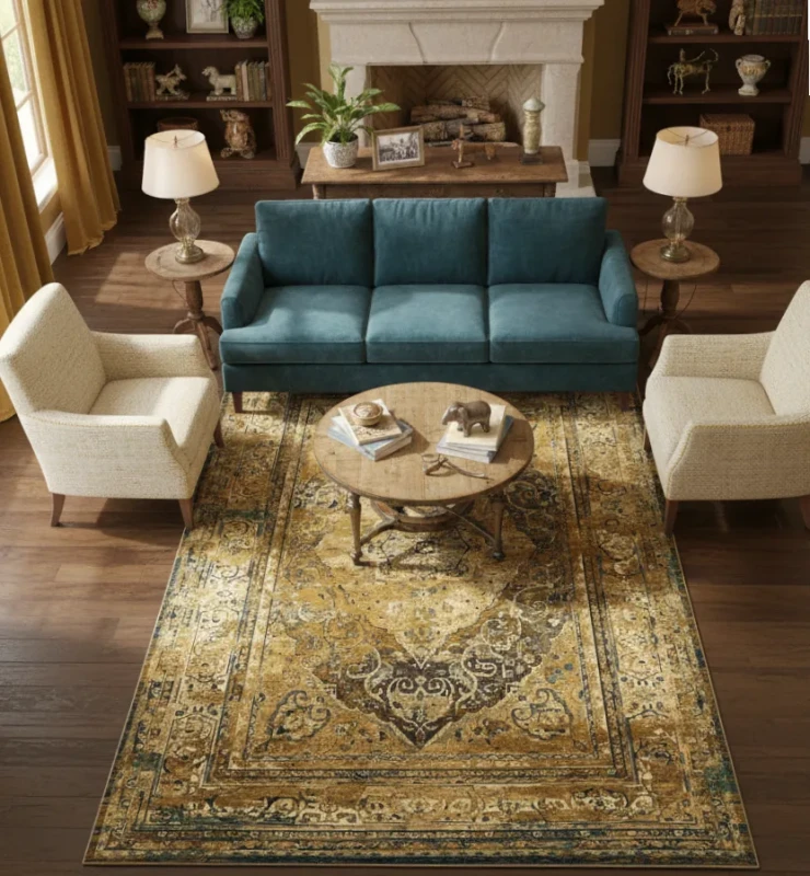 Dywan tradycyjny wełniany Dywilan Superior Nuri koniak 2