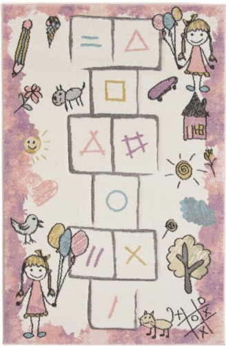 Dywan dla dzieci Smart Kids 22923 pink Klasy
