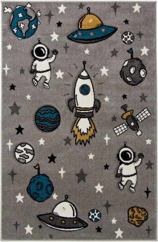 Dywan dla dzieci Smart Kids 22924 Kosmos szary