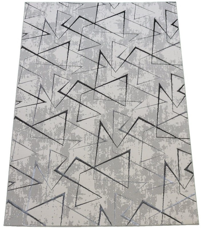 Dywan nowoczesny Esprit 3608 szary - rzut ukośny