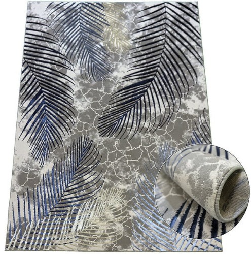 Zbliżenie na runo dywanu nowoczesnego Esprit 3610 navy