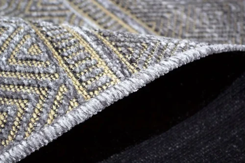 Dywan nowoczesny Saran G001 szary - brzeg