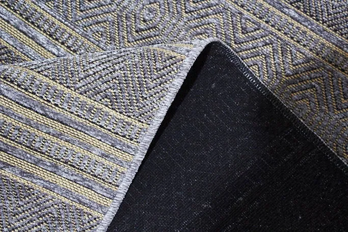 Dywan nowoczesny Saran G001 szary - spód