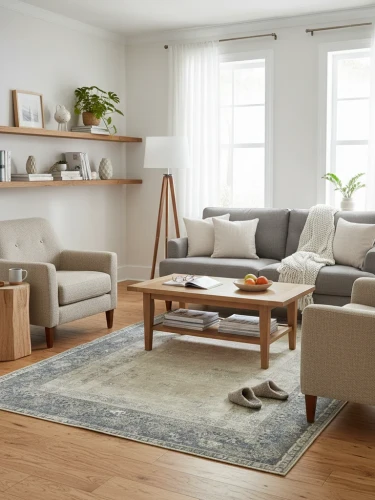 Dywan wełniany Dywilan Moon Pamuk srebrny