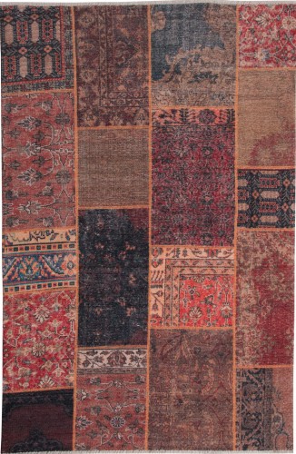 Dywan PESCARA ST021 patchwork bordo _dywanywitek_pl_