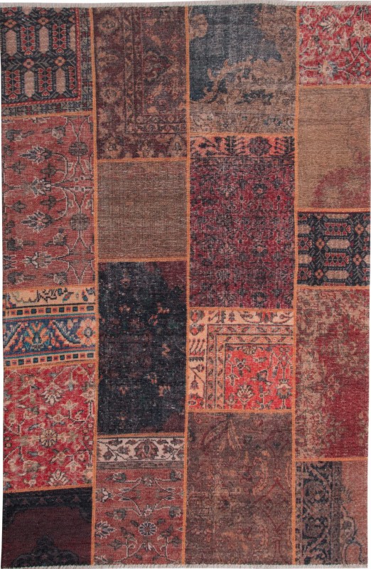 Dywan PESCARA ST021 patchwork bordo _dywanywitek_pl_