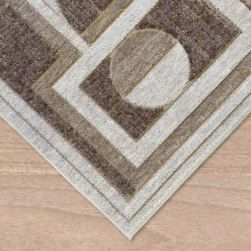 Dywan nowoczesny Dywilan Arno 4/01569A beige/cream obszycie