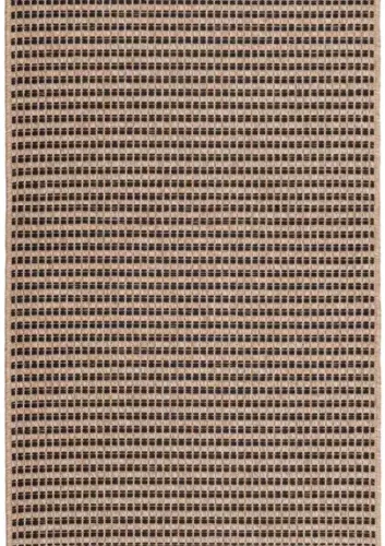 Dywan zewnętrzny Kenzy kratka beżowo-czarny