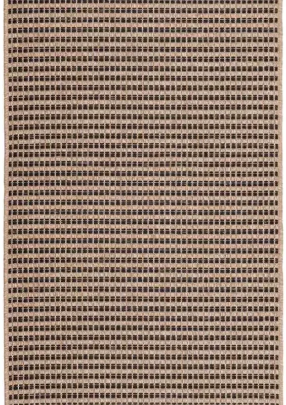 Dywan zewnętrzny Kenzy kratka beżowo-czarny